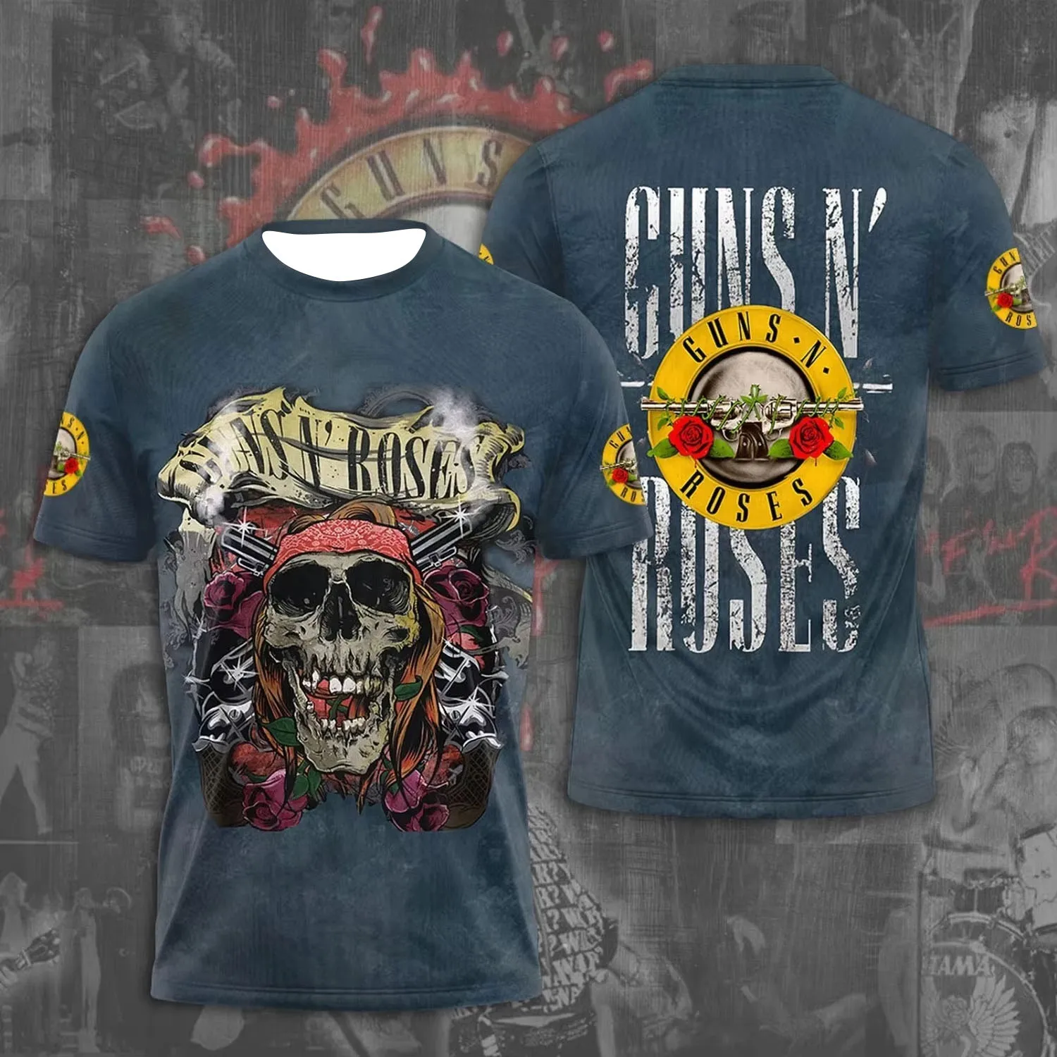 Hot Guns N Roses Tour 2025 3D T-Shirt – Licensed & Limited Rock Band Shirt