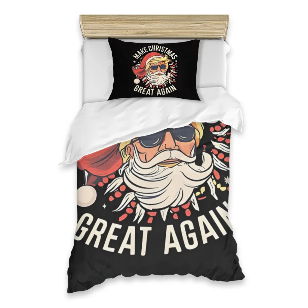 Trump Make Christmas Great Again Ugly Christmas Sweaters Suitable for single beds, bedding, duvet covers, Christmas gifts