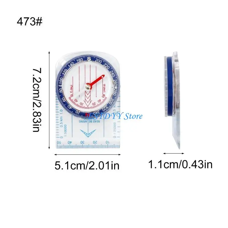 

G6DE Backpacking Baseplate Map Compasses with Scale Orienteering Base Plate Compasses