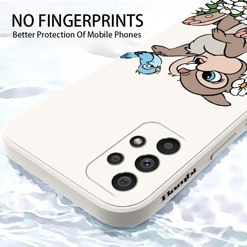 Bambi Disney Thumper For Samsung Note 20 10 A54 A31 A14 A03 A22 A34 A04 A24 Ultra Plus 5G Liquid Left Rope Phone Case