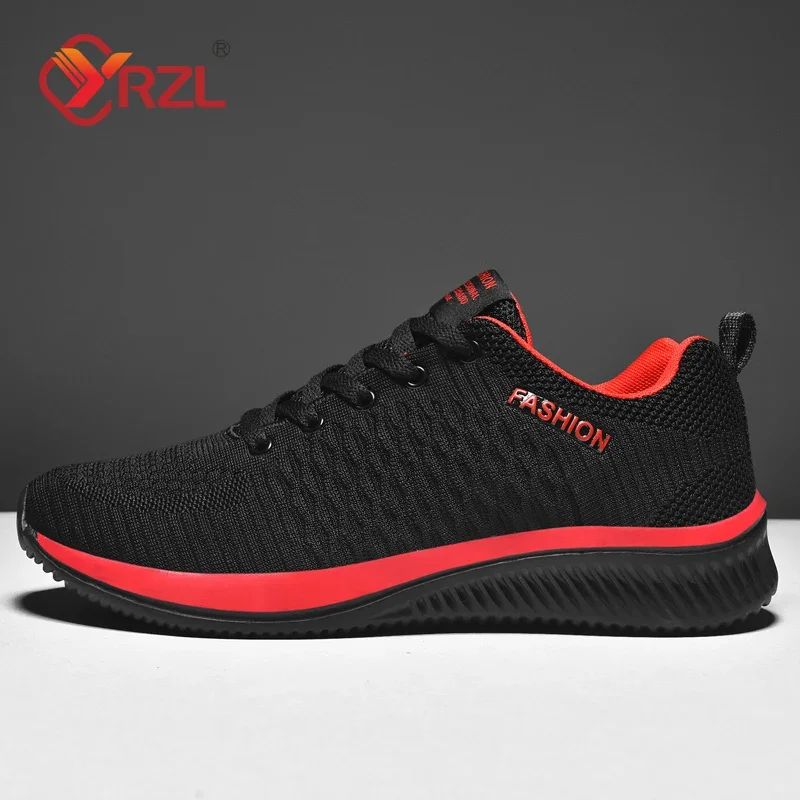 YRZL-Zapatillas deportivas ligeras para hombre y mujer, zapatos clásicos de malla transpirable, informales, a la moda