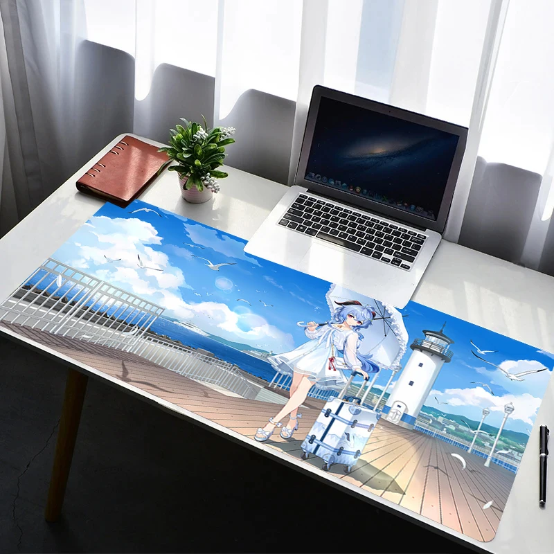 

Mouse Pad Laptop Non Slip Extended Desktop Mouse Mat PC Anime HD Keyboard Pad Gaming Accessories G-genshin Impact Ganyu Mousepad