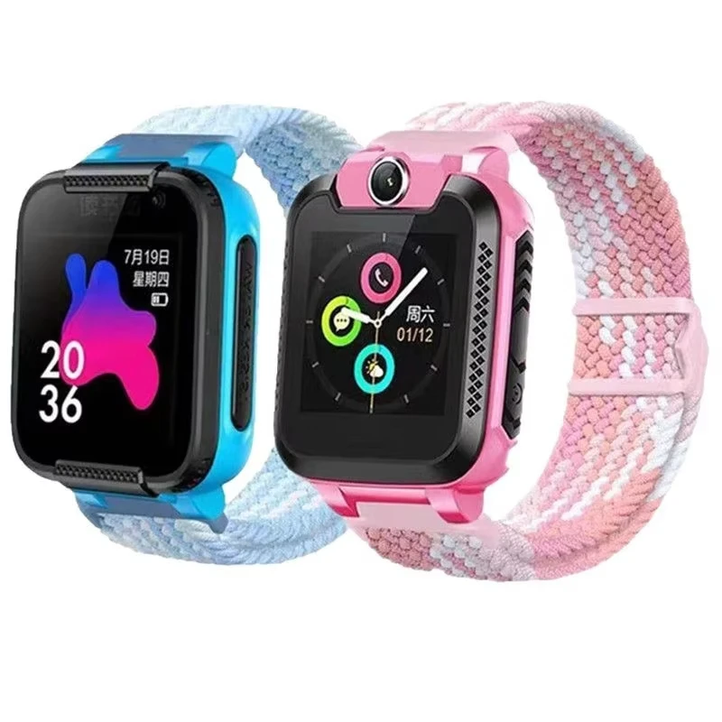 Pleciony nylonowy magnetyczny pasek do zegarka 15mm/17mm, oddychający elastyczny pasek na nadgarstek dla dziecięcych smartwatchów, pasuje do smartwatchów Xiaomi i Mitu R. — zdjęcie produktu 5