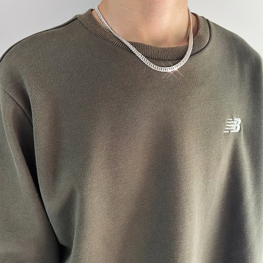 

New Popular brands 925 Sterling Silver 6MM geometry chain Necklace for Men's Woman luxury Fashion designer Party Wedding Jewelry