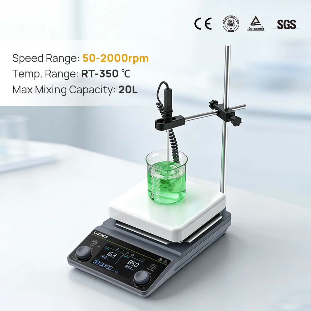 

LACHOI Large Display Laboratory Equipment Hot Plate with Digital Temperature Control Industrial Magnetic Stirrer