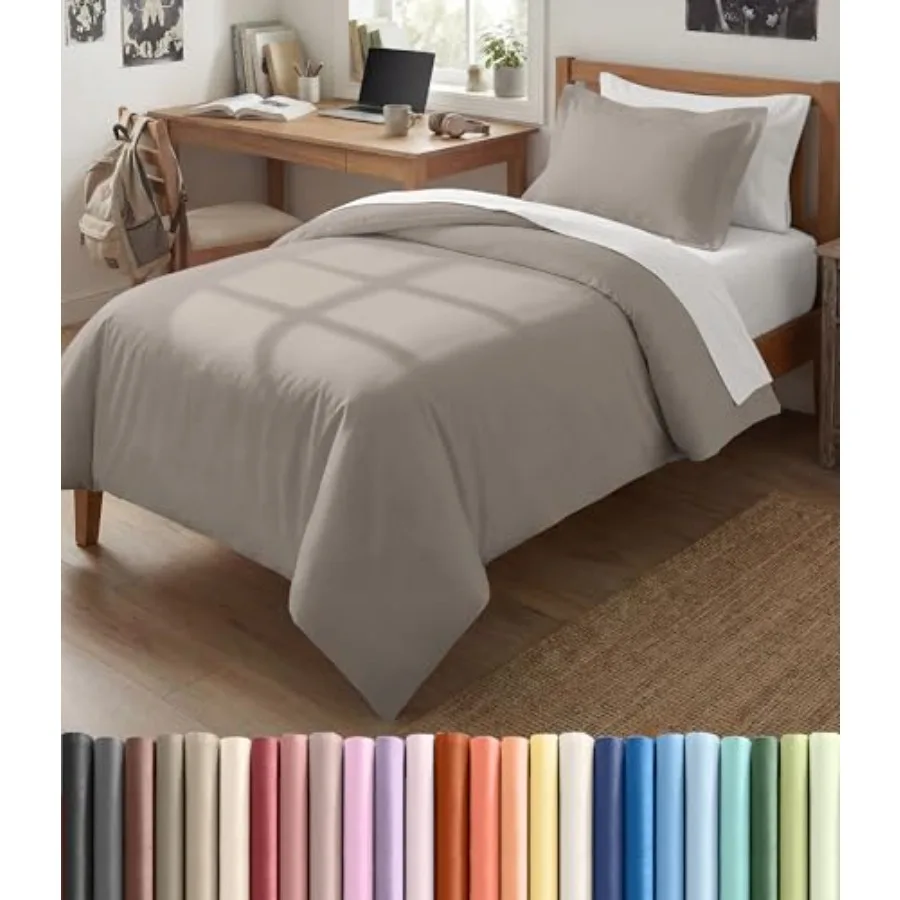 

Duvet Cover Twin/Twin XL Size Set - Extra Soft Twin/Twin XL Duvet Cover 68" x 90" with 1 Pillow Sham - Hotel Luxury, Easy Care,
