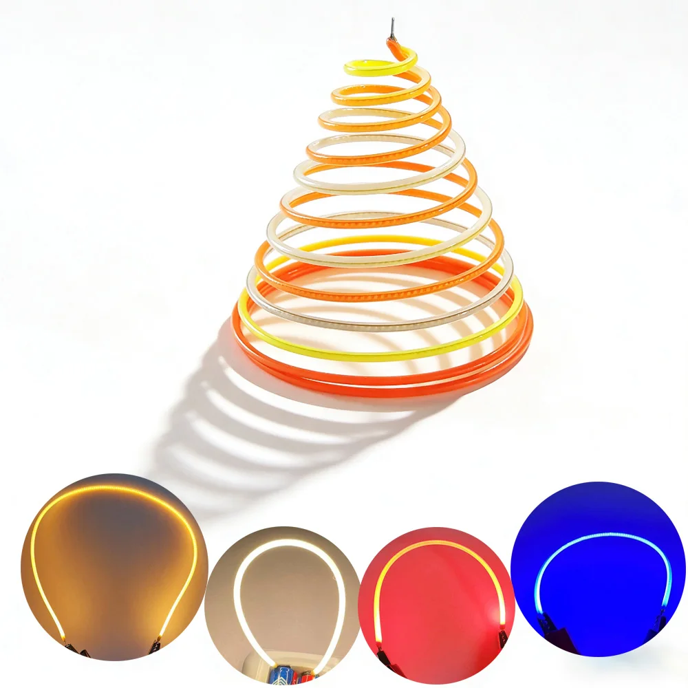 LED Soft Silament Edison Bulb Filament DC3V 38 60 80 95 125 130 145 185 255 300mm DIY Flexible Diodes Christmas Decor Lamp Light