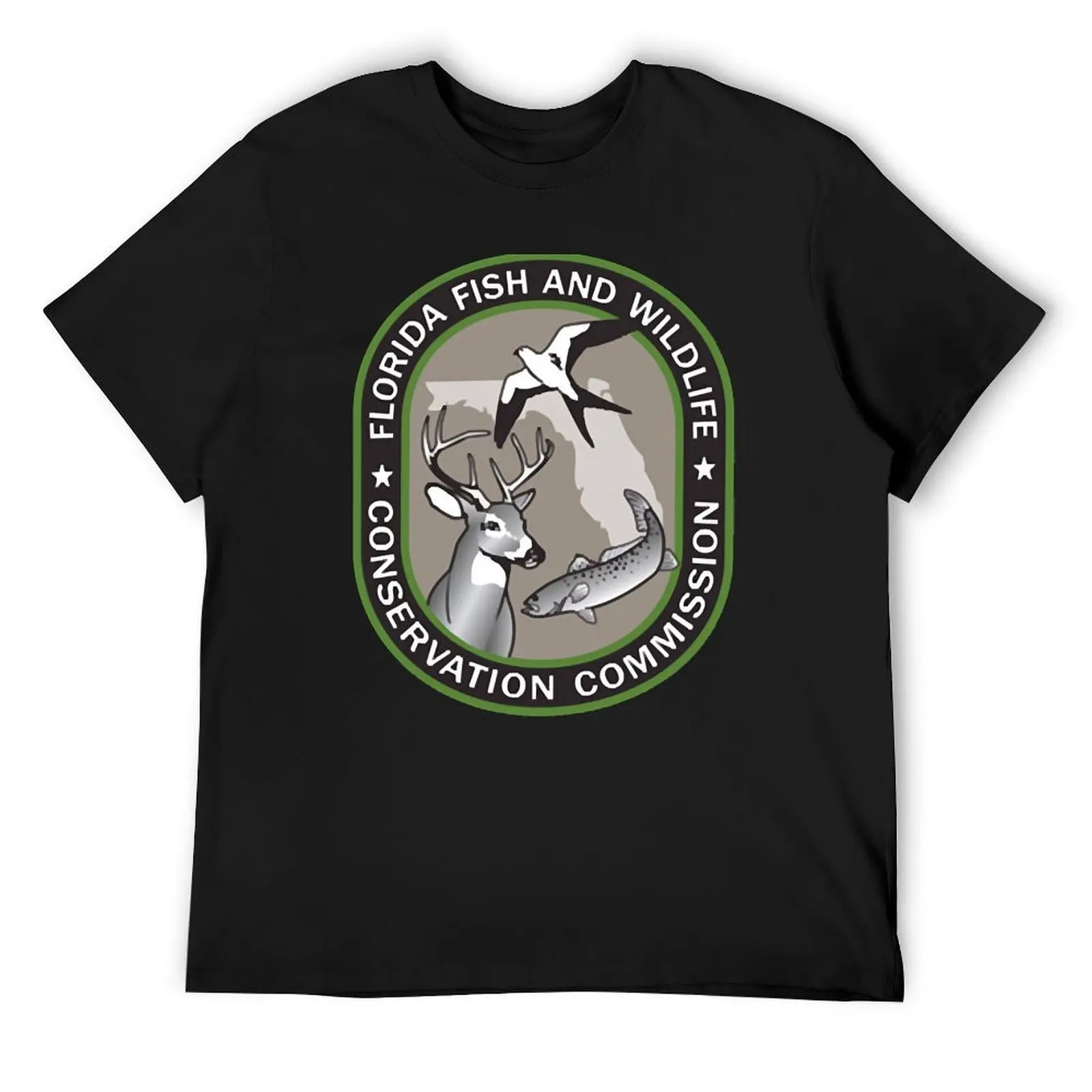 Florida Fish & Wildlife Conservation Commission T-Shirt anime figures baggy shirts mens t shirt