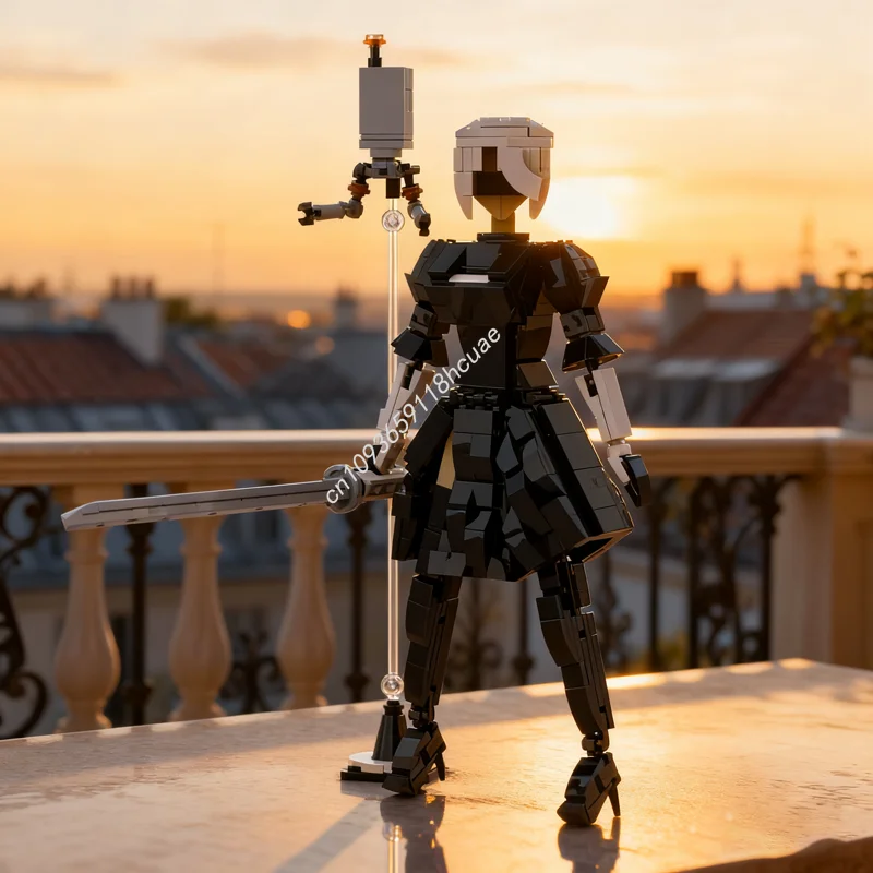 412 Uds. MOC Nier Automata Ideas y modelo CUUSOOed arquitectura de bloques de construcción regalos de navidad DIY juguete creativo Idea educación