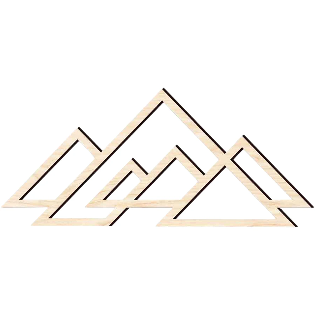 

Wooden Wall Stickers Mountain Rustic Decor Home Living Room Office Study Crafts Decoration Abstract Wall Mount Panel