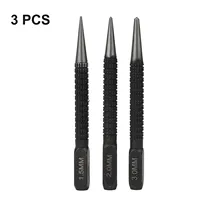 1/3pcs 1.5mm/2mm/3mm Alloy Steel Center Punch Non-Slip Center Pin Punch Automatic Punch For Alloy Steel Metal Wood Drilling Tool