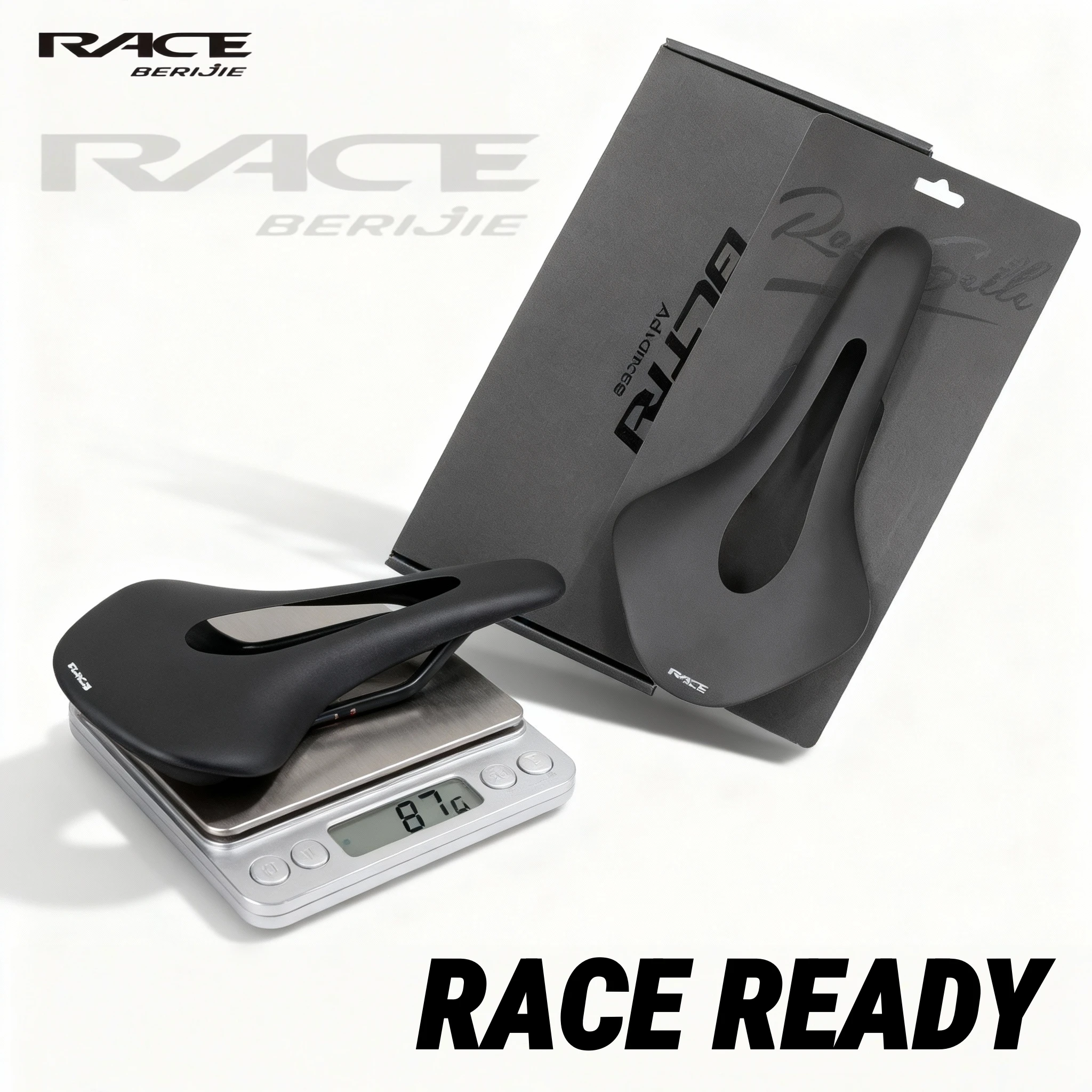 

BERIJIE Full Carbon Bicycle Front Seat Saddle 240 x140 mm,Carbon Cycling Road Bike Cushion,84g,Carbon Rail 7x9mm,Bicycle part