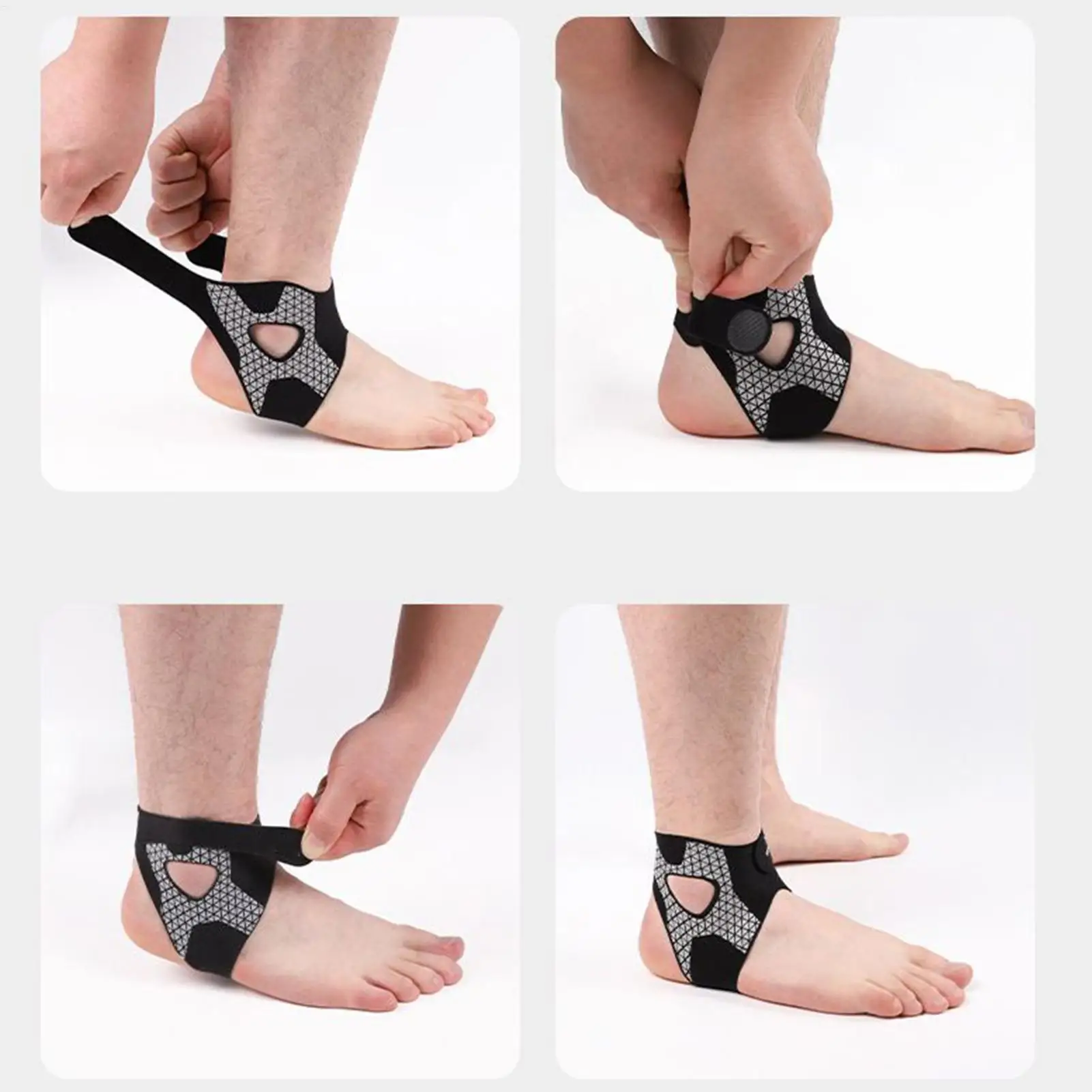 

Ankle Brace For Women Recovery Ankle Stabilizer Adjustable Sleeve Support For Recovery Men Women Sports Injuries Gym Running