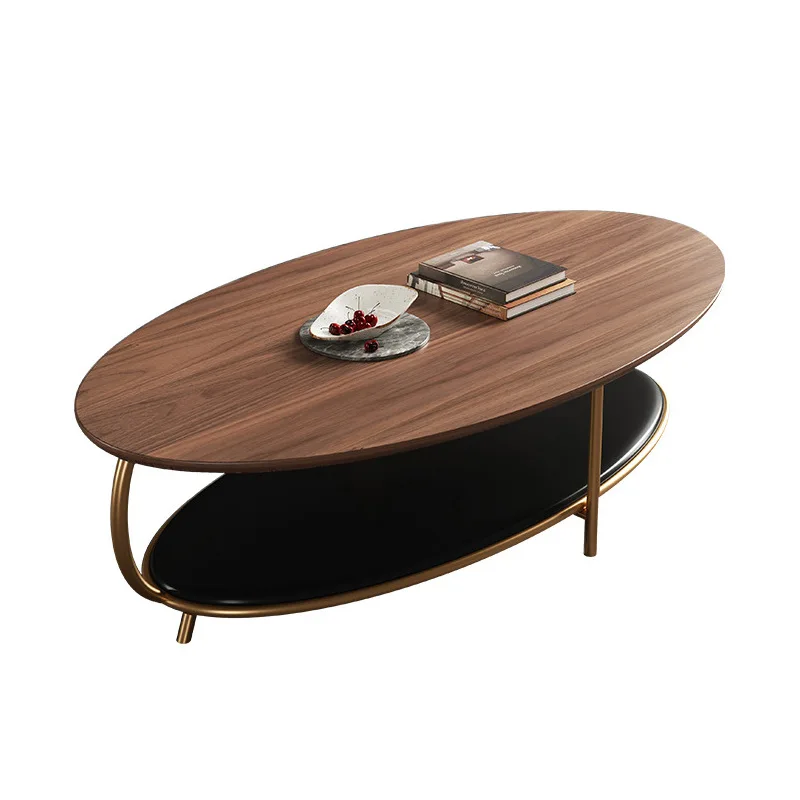 

Italian style, minimalist, solid wood, tea table, living room, small waist, creative, special-shaped, high-end sense