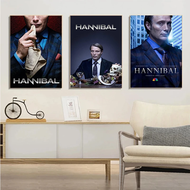 Classic Horror TV Series Hannibal Series Posters Movie Wall Art Picture Canvas Paint Prints for Bar Club Bedroom Home Decoration