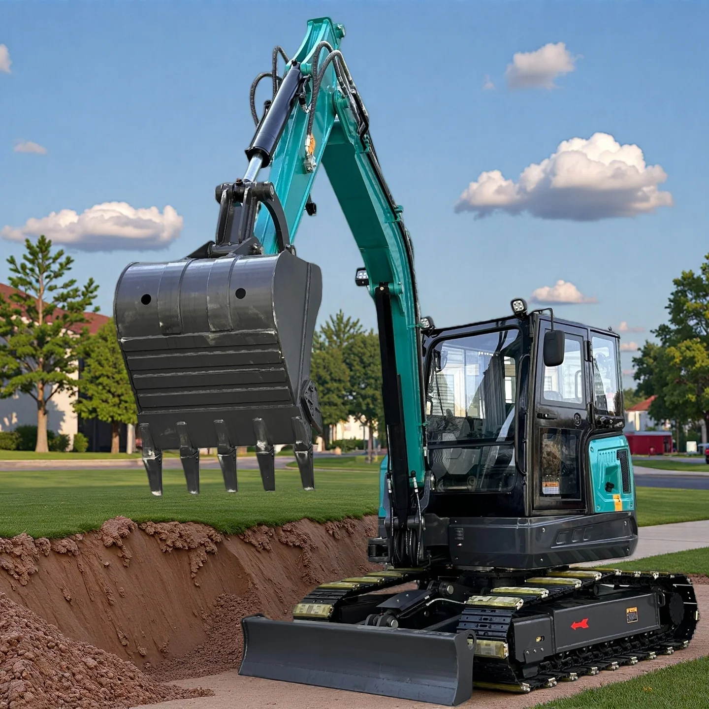 جديد 6.5 طن حفارة مخصصة حفار هيدروليكي Epa Euro 5 حفارات صغيرة حفارة صغيرة عالية الأداء