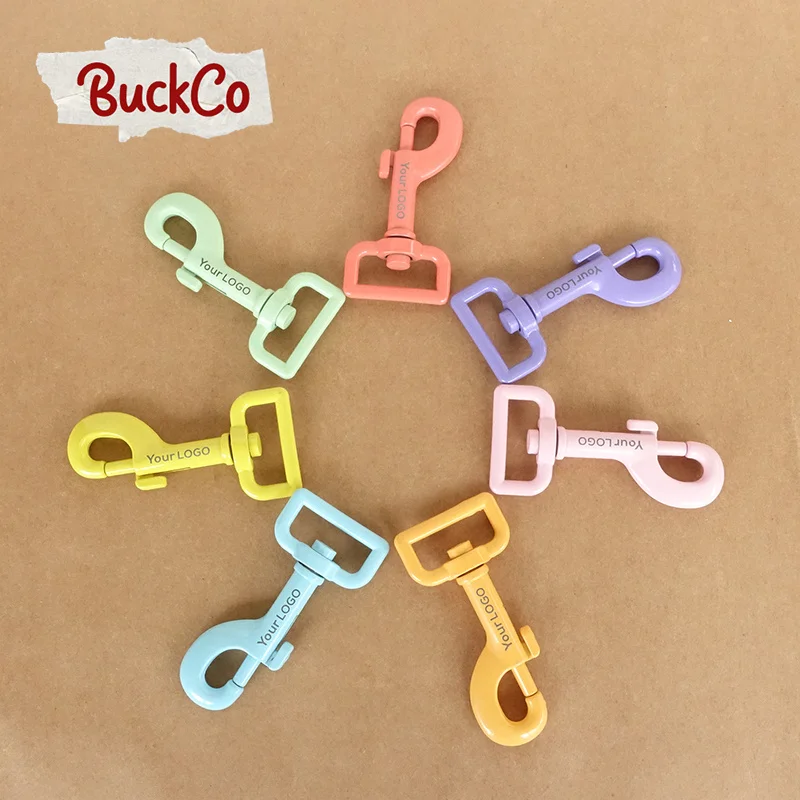 

20pcs/lot Engraved clasp spray paint for 25mm webbing DIY dog collar buckles durable strong zinc alloy swivel clasp 7colours