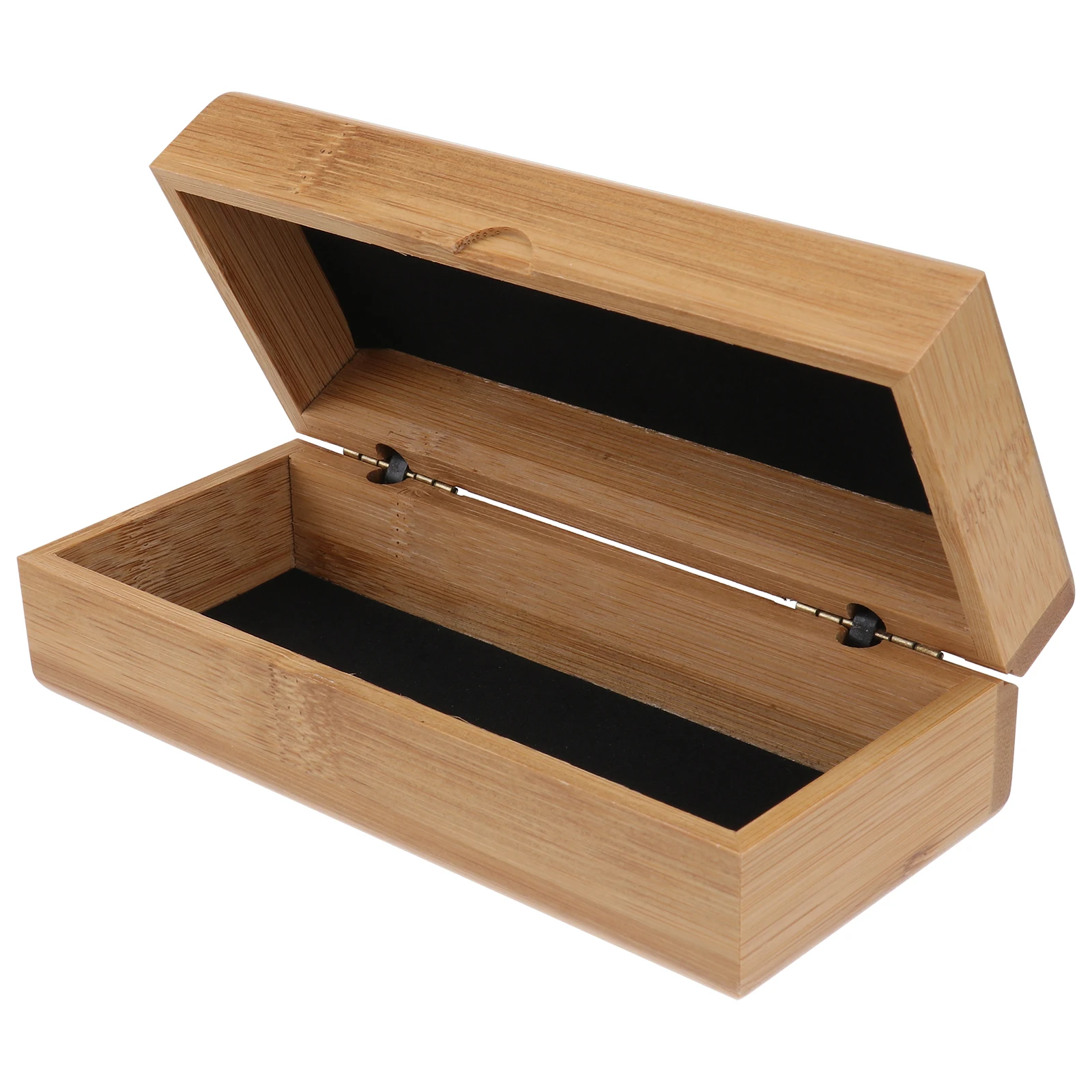

Wooden Glasses Case Durable Bamboo Material Hard Shell Eyewear Container Portable Sunglasses Box Style Small Size