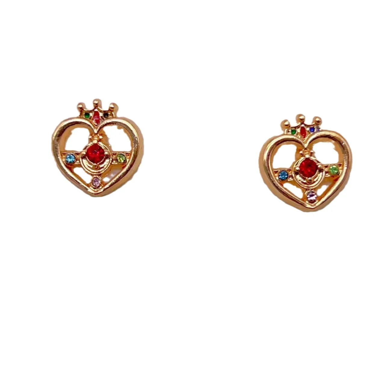 Sailor Moon Anime Peripheral Earrings Moon Hare Girl Heart Earrings Little Rabbit Holy Grail Heart of the Universe Earrings