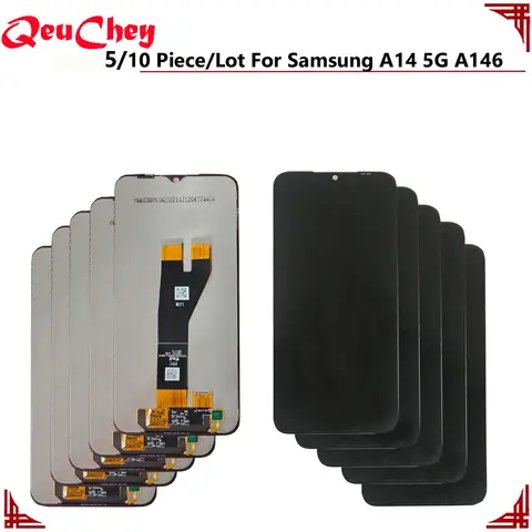 5/10 Piece/Lot For Samsung Galaxy A14 5G A146 A146B / A146P / A146U LCD Display Touch Screen Assembly No/With Frame