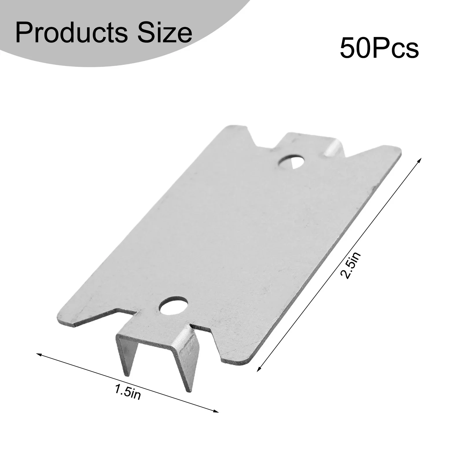 

50pcs Nail Plates Studs Steel Safety To Protect Plumbing Wiring Cable Protectors Garden Buildings Budynki Ogrodowe