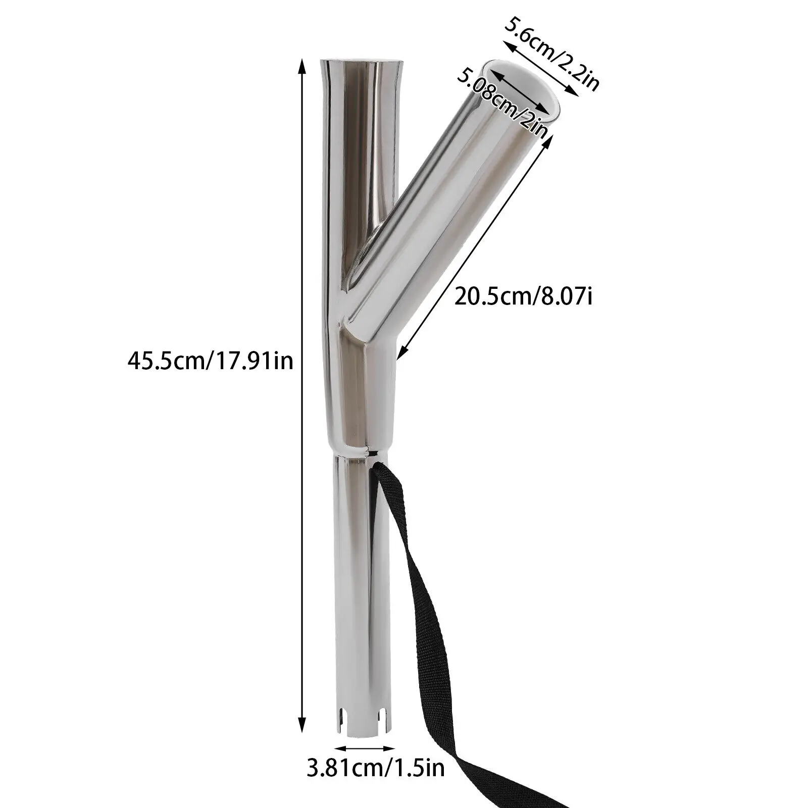 زوج من حامل قضيب مداد القارب، حامل قضيب الصيد قابل للتعديل لليخوت البحرية