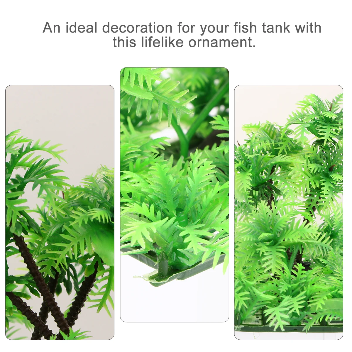 

1Pcs Plastic Aquarium Tree Realistic Shape Safe for All Beautiful Fish Tank Decoration Gift Idea Fish Tank Decor