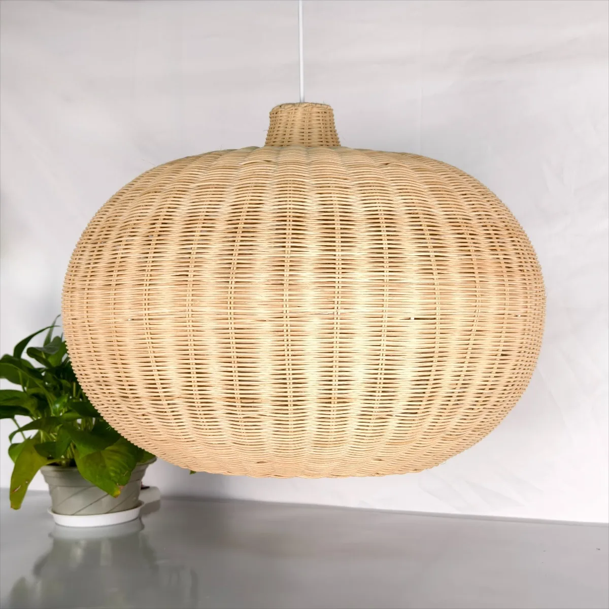 JOYINLED الروطان قلادة تركيب المصابيح خمر مزرعة E27 المنسوجة يدويا مصباح معلق الرجعية الروطان سلة خوص قلادة مصباح ديكور