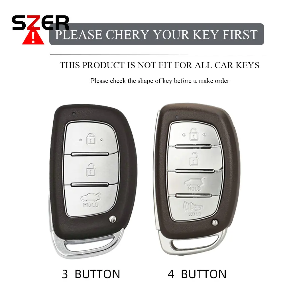 3 4 Buttons HOT TPU Car Smart Key Case Cover Shell Fob For Hyundai Tucson Santa Fe Sonata Elantra Accent Creta Ix35 Ix25 i20 i30