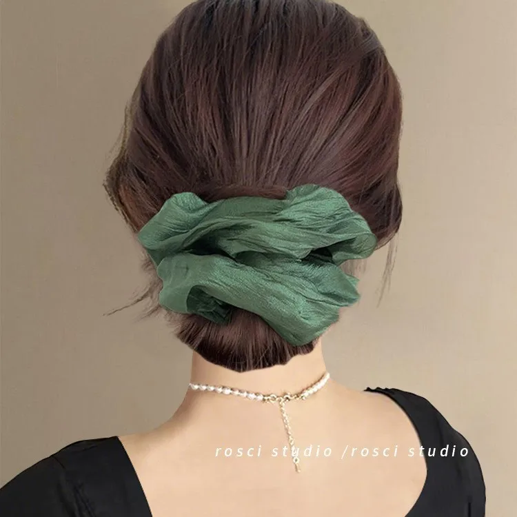 

Сетчатые резинки для волос Forest Mesh в винтажном стиле из тюля для женщин, эластичные, прочные, для хвоста, новинка 2026 года, премиум-аксессуар для повседневного использования