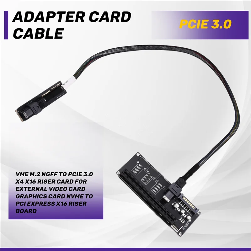 

Переходная плата SB-Nvme M.2 к Pcie 3.0, адаптер PCI Express X4 X16 для внешних видеокарт