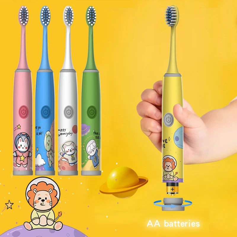 Children's ElectricToothbrushFor Both Men And Women, Suitable For Children Aged 3-15 Years Old. Soft Bristled Brush. Electric