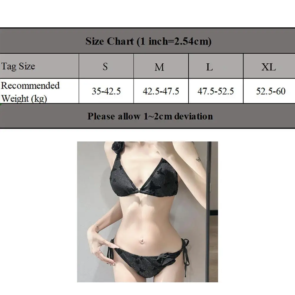 Women's Swimsuit Solid Color Lingerie Sets Sexy Bikini 2025 Woman Pure Desire Summer Beach Low Rise Swimwear