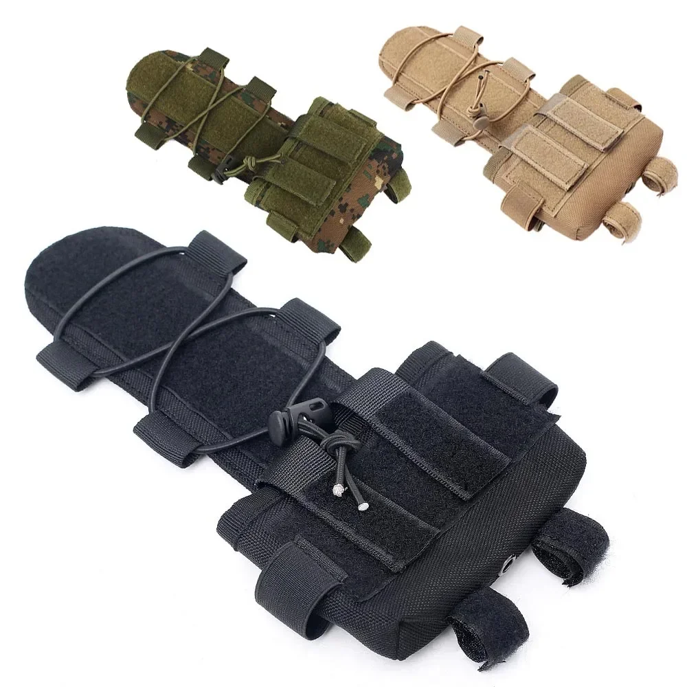 MK2 Battery Case Balance Weight Bag Bulletproof Helmet Counterweight Pack With Elastic Rope For Tactical Army