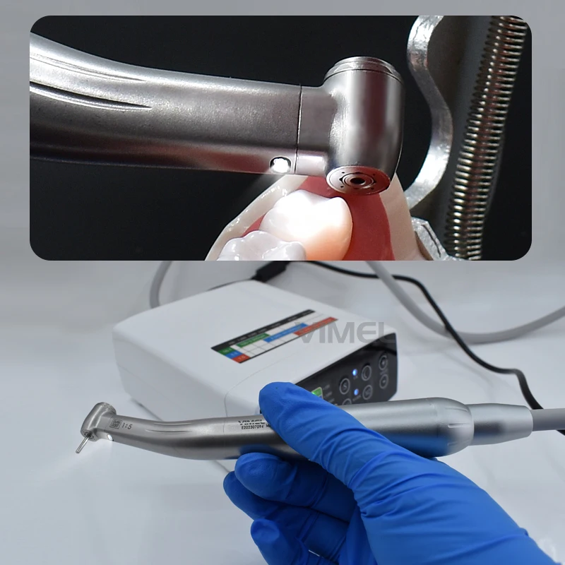 Dental Brushless Electric LED Micro Motor Work with Fiber Optic Contra Angle Handpiece Versatile Dental Tool for Professional Us