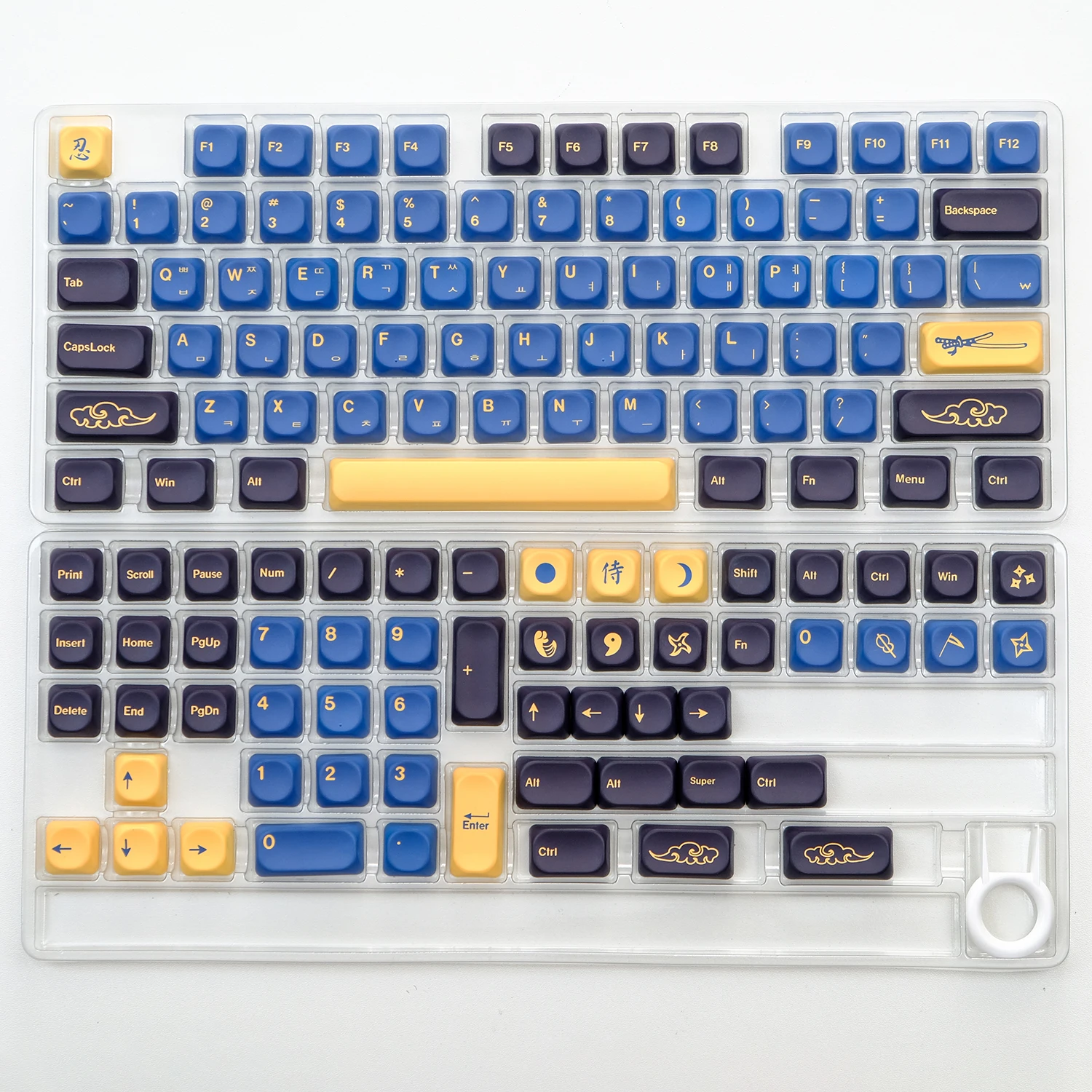 よ*ん様 key TENET70 GMK Blue Samurai 自作 KBDiy GMK Blue Samurai Keycaps Korean PBT Custom KOA Profilefor