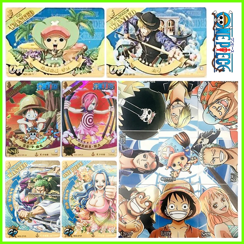 

ONE PIECE Luffy Zoro SSR CP UR card Bronzing collection Anime characters Game cards Children's toys Christmas Birthday gifts