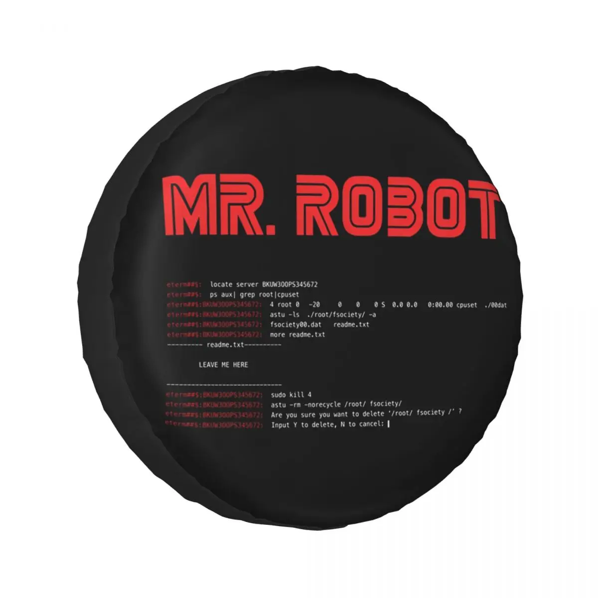 

Пользовательский чехол для запасного колеса Mr Robot Fsociety для автомобиля 4x4, защитные чехлы для колес 14 дюймов, 15 дюймов, 16 дюймов, 17 дюймов