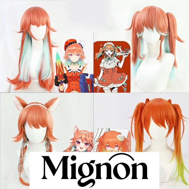 

Hololive EN First Generation VTuber Takanashi Kiara Cosplay Wig In Stock