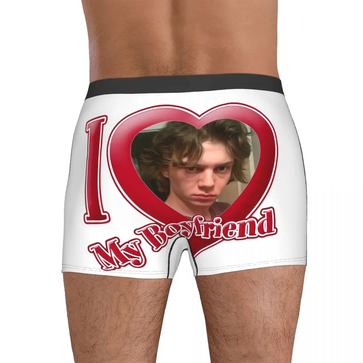 Evan Peters Collage Boxer para Homens, Cuecas, Shorts, Ventile Roupa Interior, Presentes de Namorado