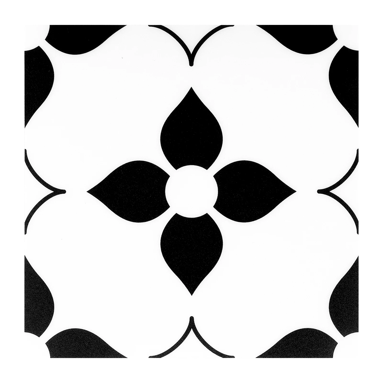 

7.87 in. x 7.87 in.Black and White Peel and Stick Waterproof Floor Tile(10-Pack) for US
