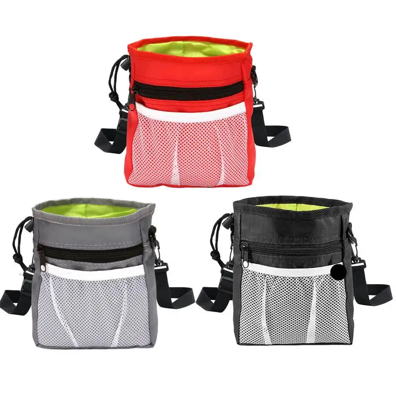 Pet Dog Pocket Snack Reward Waist Bag Oxford cloth Puppy Training Treat Bait Pet Feed Pocket Obedience Agility Pouch Food Bag