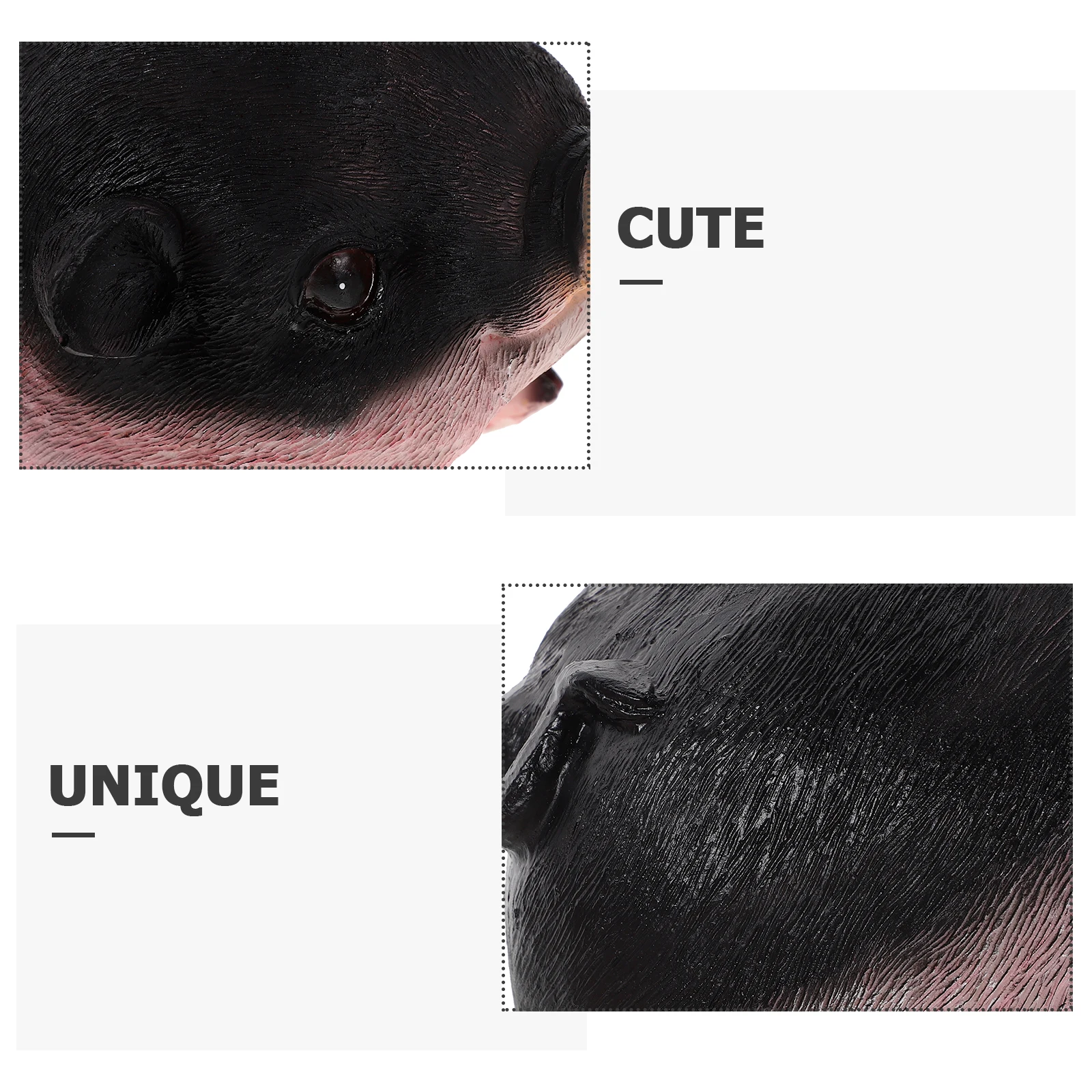 2 قطعة تمثال خنزير الراتنج حديقة زخرفة لطيف الحيوان النحت للخارجية ديكور داخلي الحديقة حديقة ديكورات للباحة