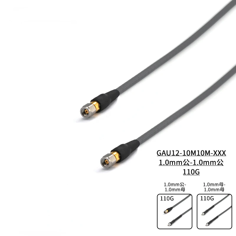 

1.0mm-1.0mm Flexible Cable Assembly Connected To GT047 Series Ultra Flexible Low Loss Cable 110G GAU12