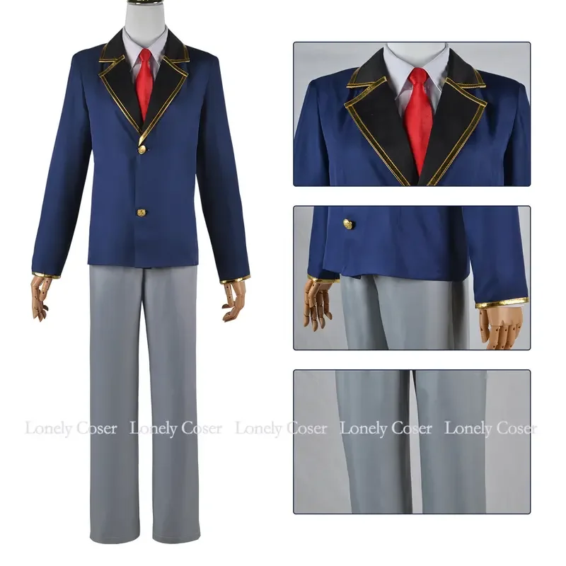 Aquamarine Hosh37Cosplay Costume pour hommes, Anime Okr No Ko Wig, Aqua Jacket, Shirt Pants Uniform Outfit, Imbibé Ai Hosh37