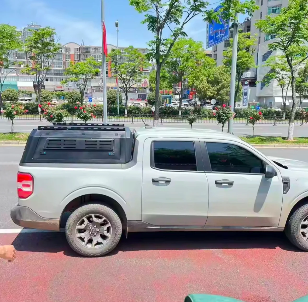 

4X4 Accessories Truck Canopy Maverick Canopy Fitting Kit with Roof Rack Truck Caps Camper Topper for Ford Canopy