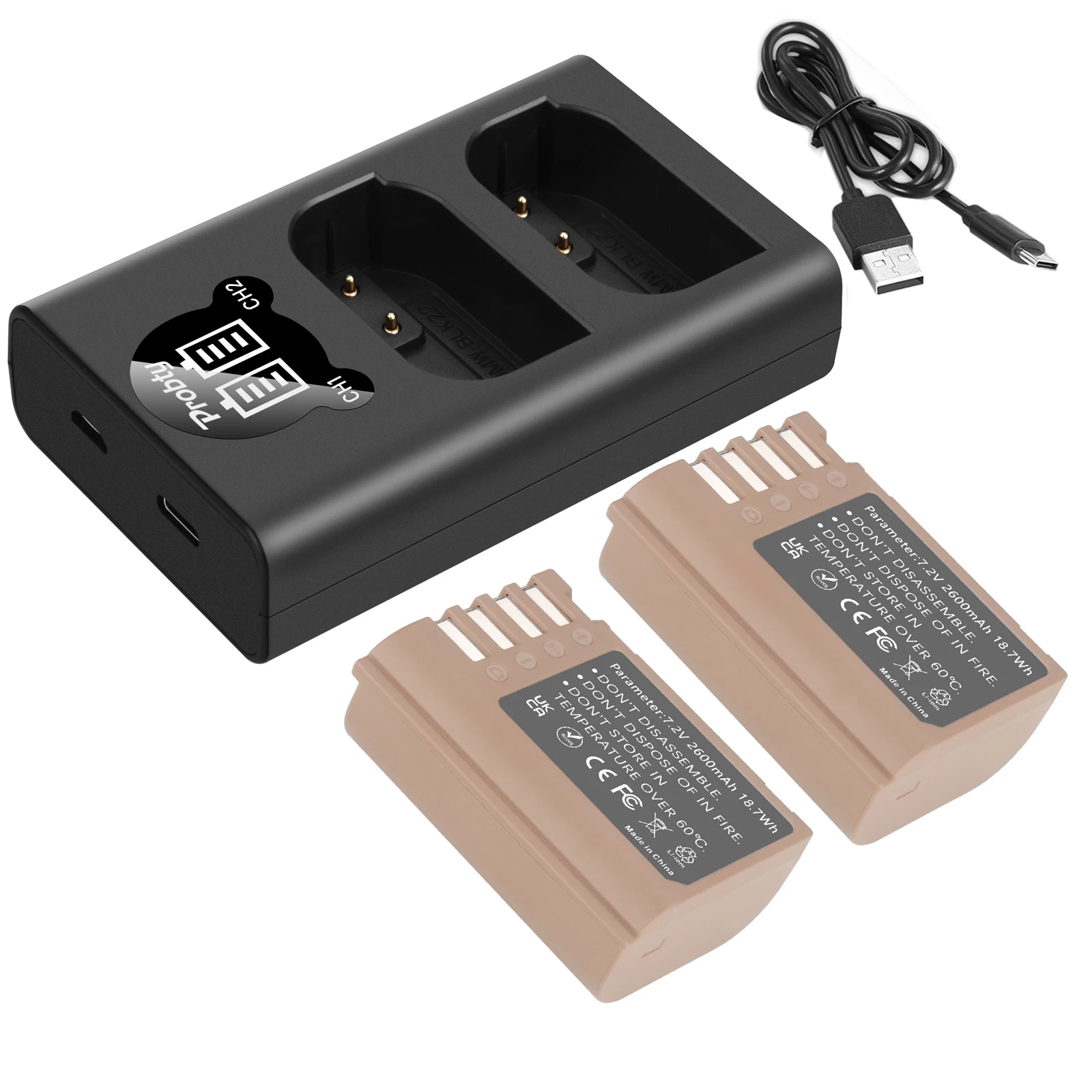 パナソニック Lumix DC-S5用交換用バッテリー 2600mAh