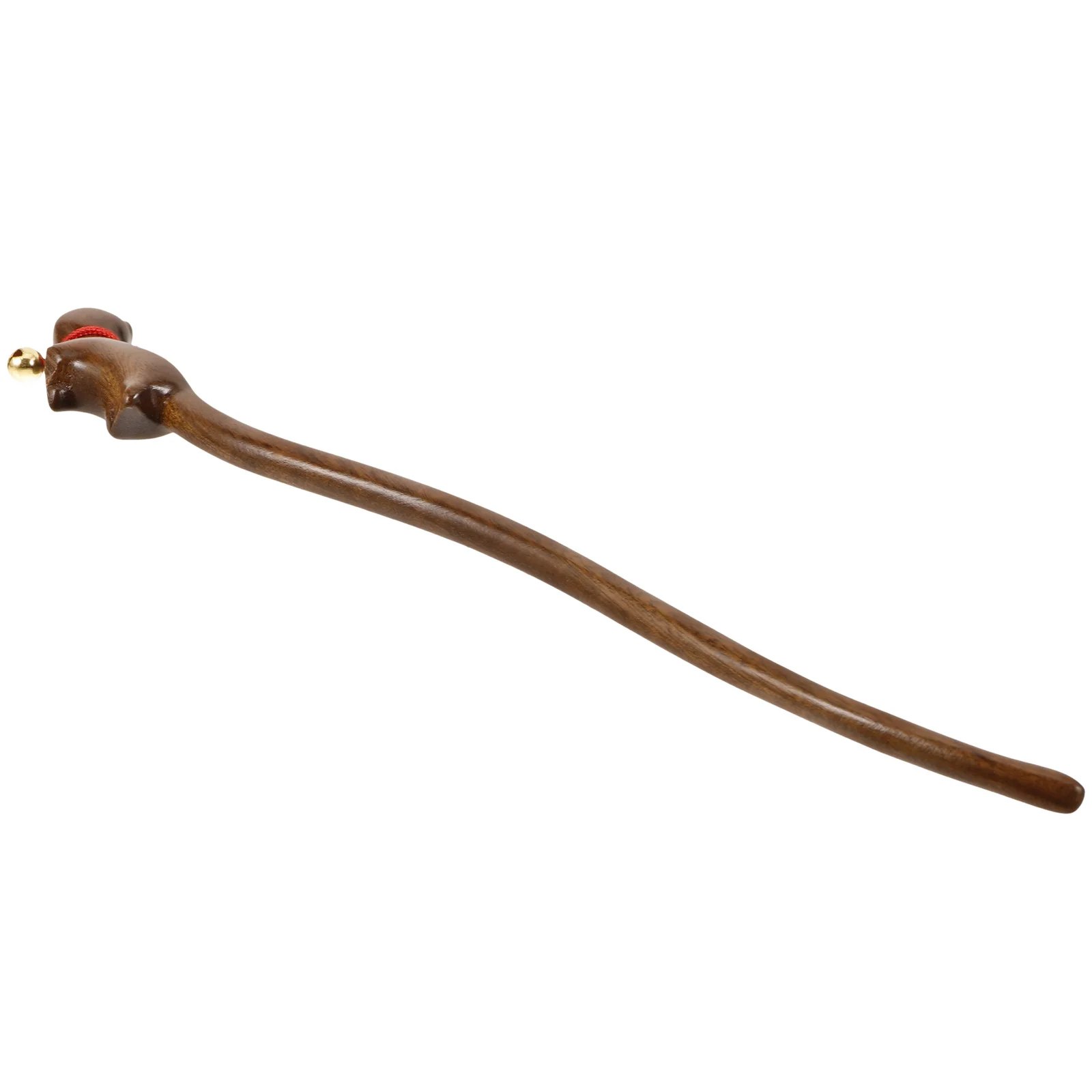 

Wooden Chopstick Vintage Cat Pendant Bun Stick Natural Wood Hair Styling Tool Hair Accessories For Women