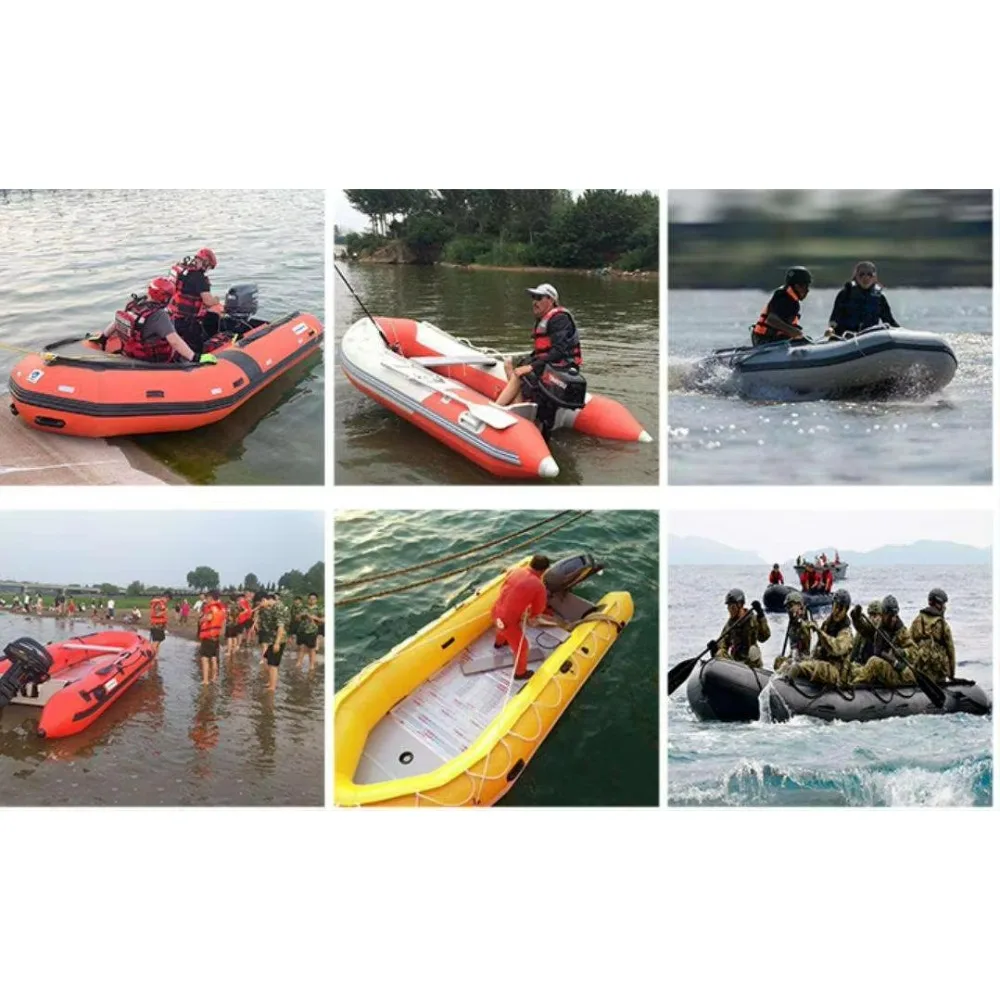قارب إنقاذ قابل للنفخ لعمليات الطوارئ لسلامة المياه، قارب PVC خفيف الوزن لبحيرة النهر والإنقاذ من الفيضانات