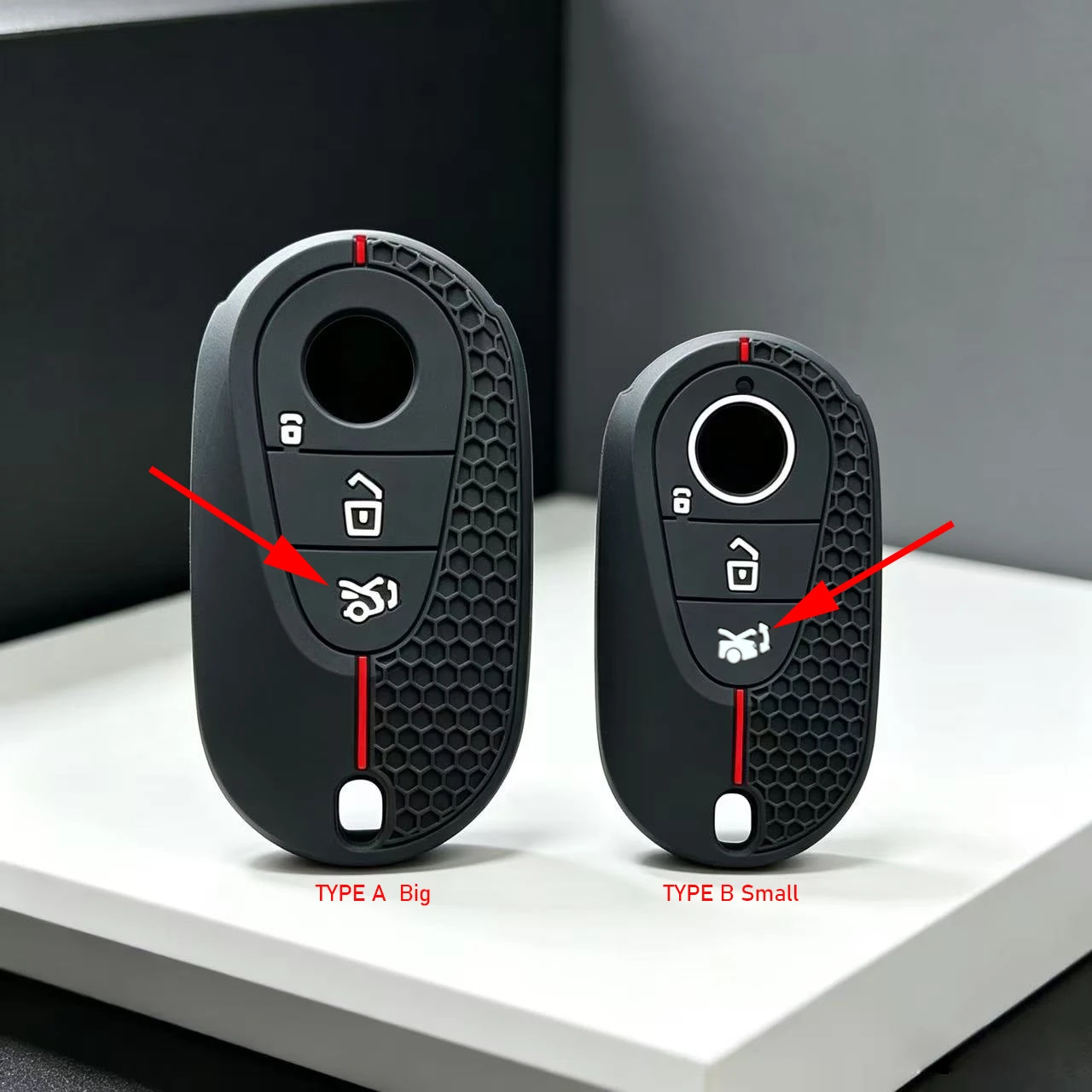 For Benz GLB250+ EV (X244) Car Key Cover Case For Mercedes Benz C260l C200l Glc300l E300l W223 W206 S350L S400L S450L S500L